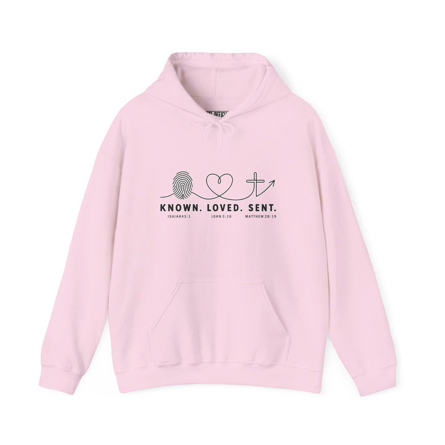 Known. Loved. Sent. Christian Hoodie