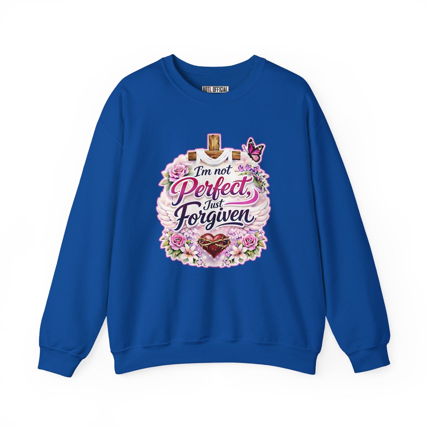I'm Not Perfect, Just Forviven Nature Edition Unisex Heavy Blend™ Crewneck Sweatshirt