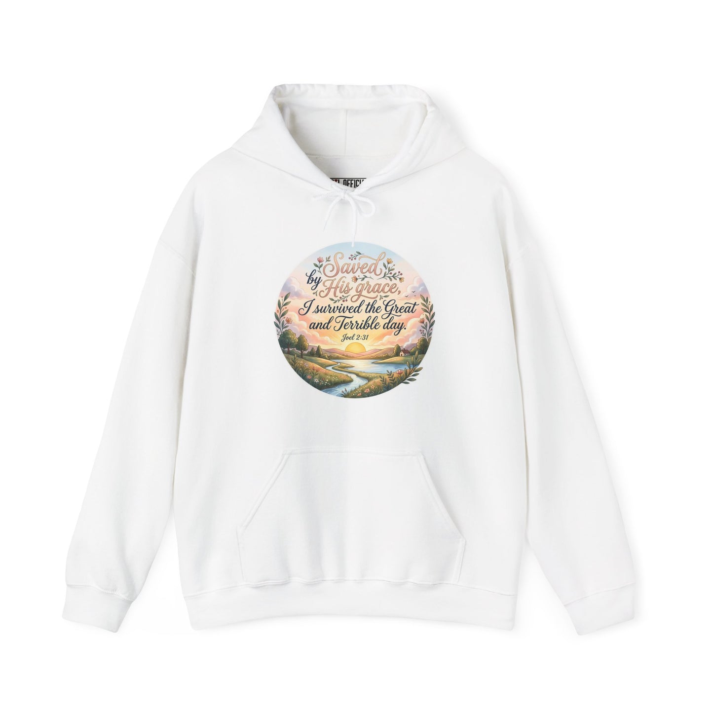 Dawn of Grace - I Survived the Great and Terrible Day (Joel 2:31) Christian Hoodie