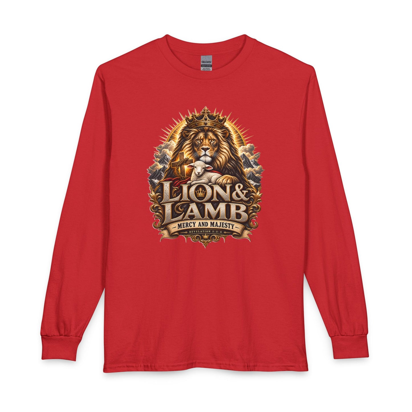 Lion & Lamb – Mercy and Majesty Christian Long Sleeve Shirt