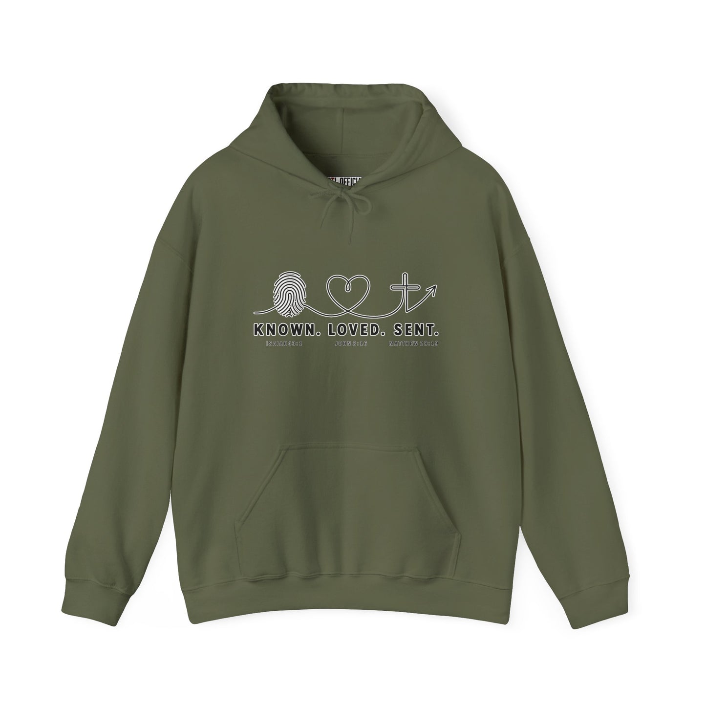 Known. Loved. Sent. Christian Hoodie