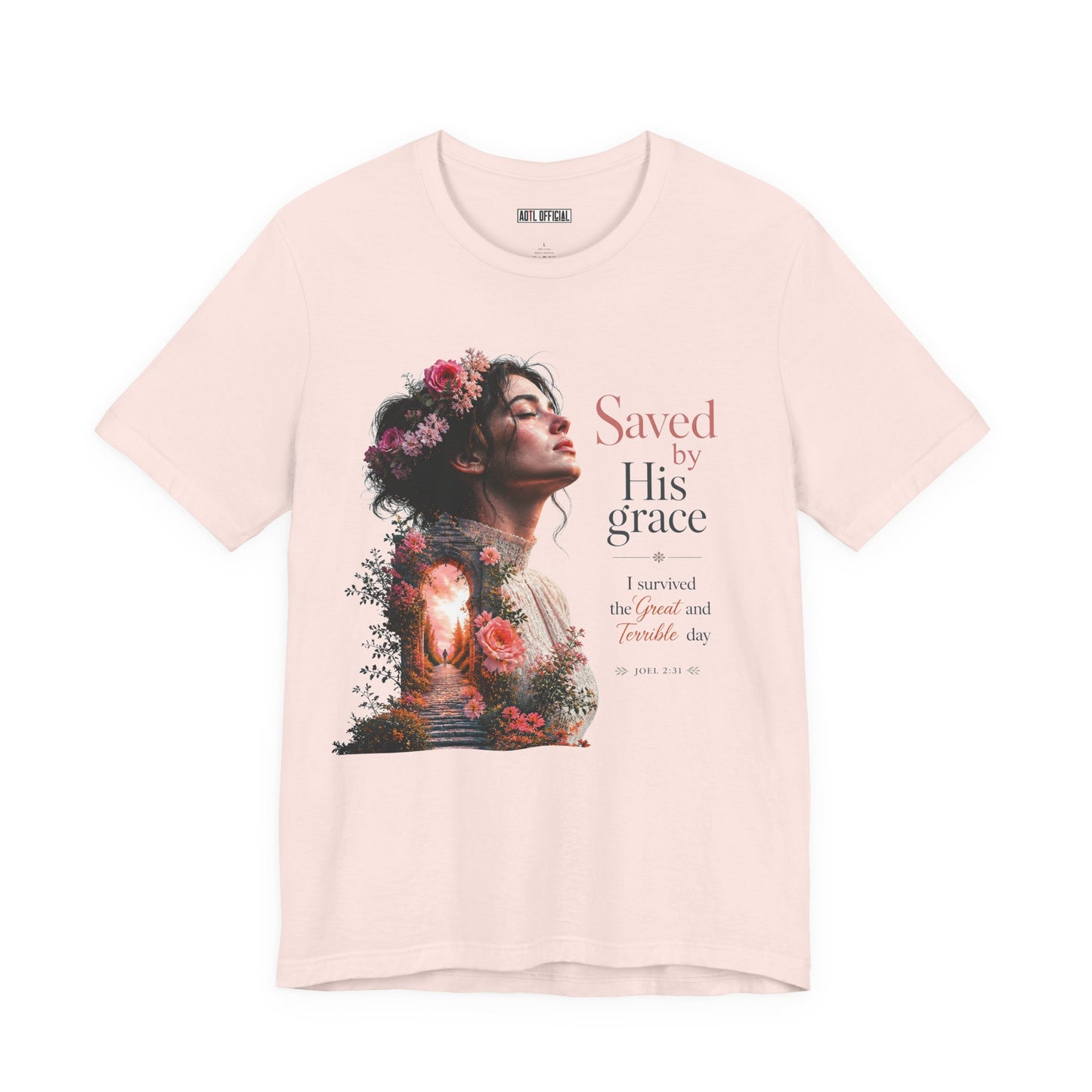 Pathway of Grace – I Survived the Great and Terrible Day (Joel 2:31) Unisex Short Sleeve Tee