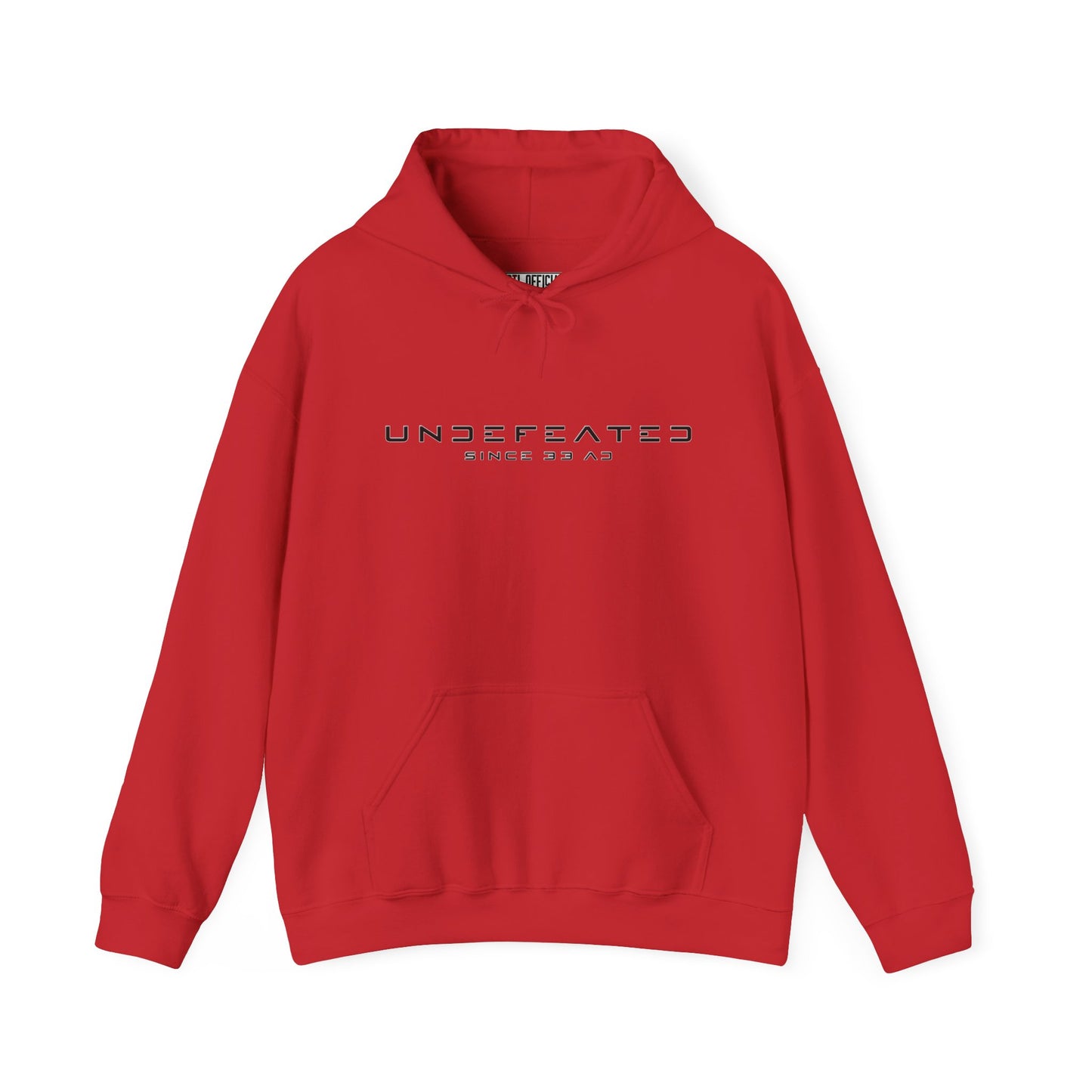 Undefeated Since 33 AD Modern Script Christian Hoodie