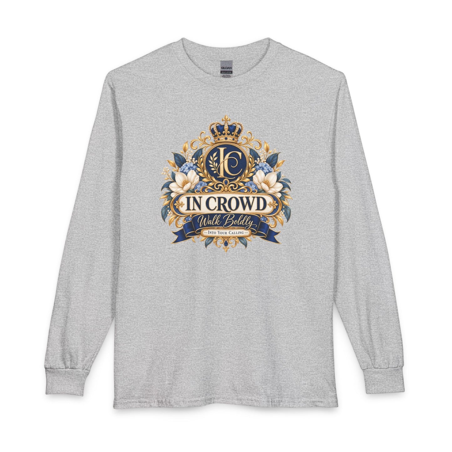 In Crowd – Walk Boldly Christian Long Sleeve Shirt