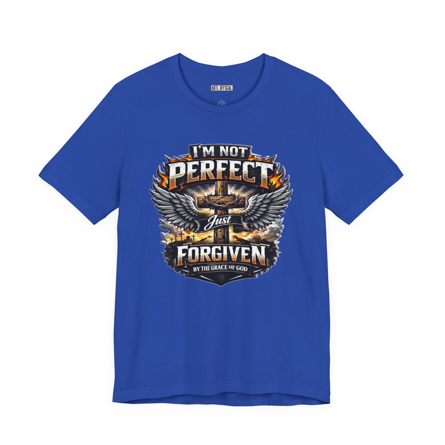 I'm Not Perfect, Just Forgiven  Unisex Short Sleeve Tee