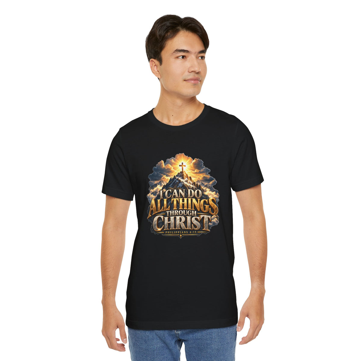 I Can Do All Things Through Christ – Philippians 4:13 Mountain Christian T-shirt