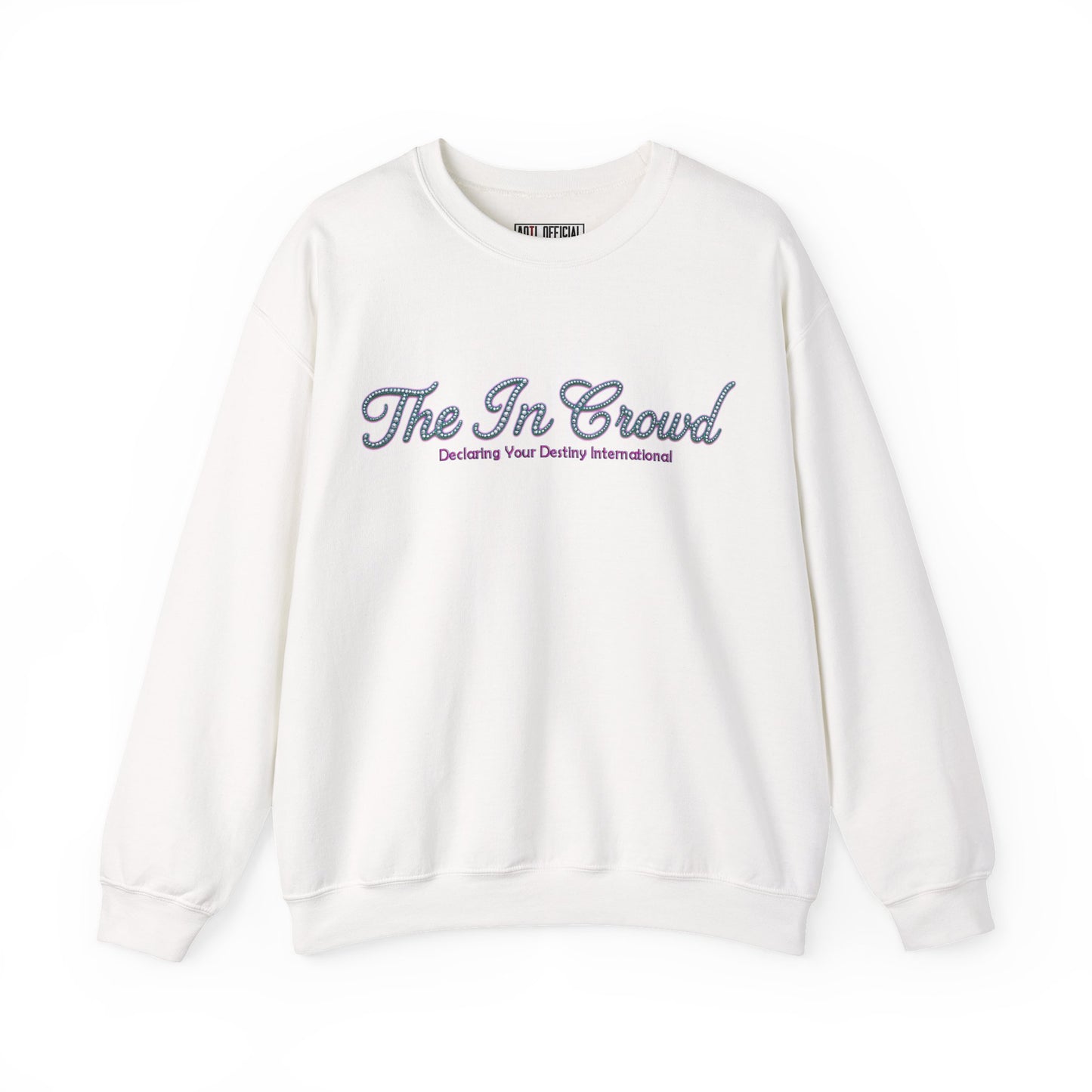 The In Crowd Gemstone print in Lilac & Teal Unisex Heavy Blend™ Crewneck Sweatshirt