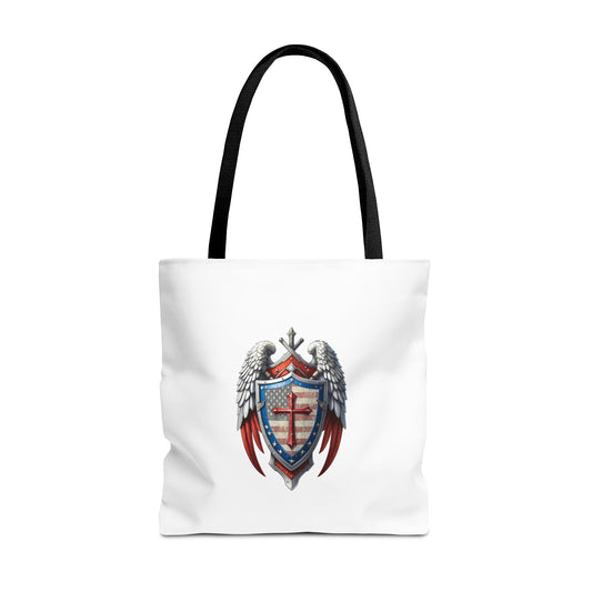 Winged Guardian Patriotic Christian Tote bag