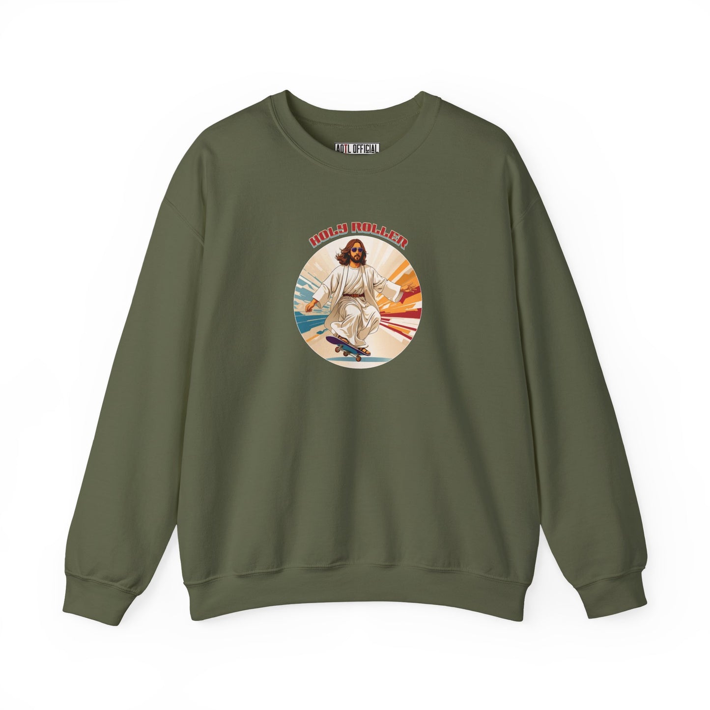 Holy Roller Jesus Unisex Heavy Blend™ Crewneck Sweatshirt