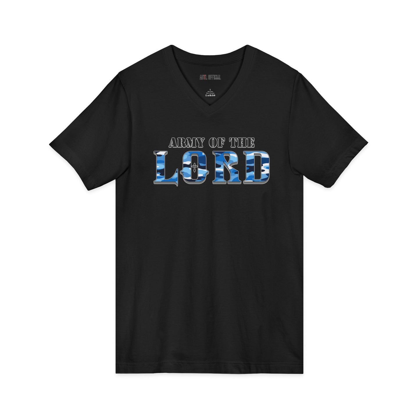 Blue Army of the Lord V-neck Tee
