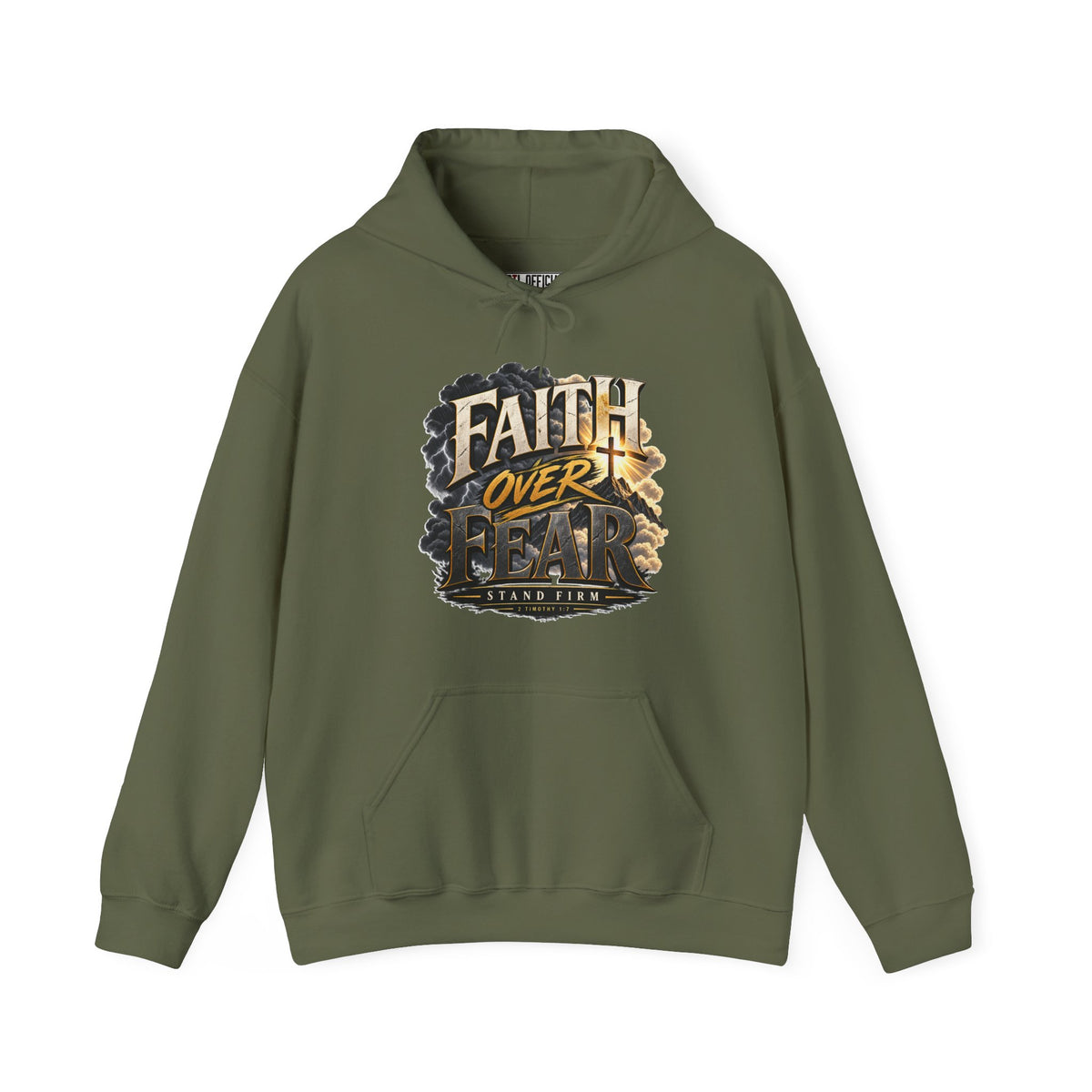 Faith Over Fear – Stand Firm Christian Hoodie