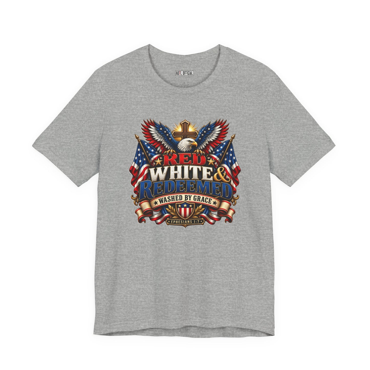 Red, White & Redeemed Christian T-shirt