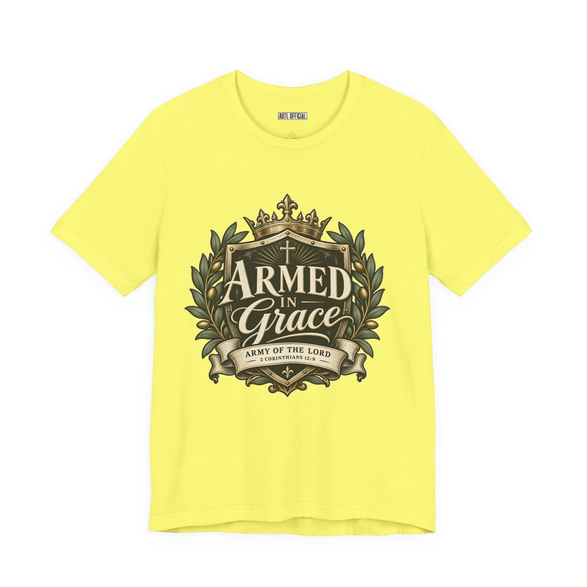 Army of the Lord — Armed in Grace Christian T-shirt