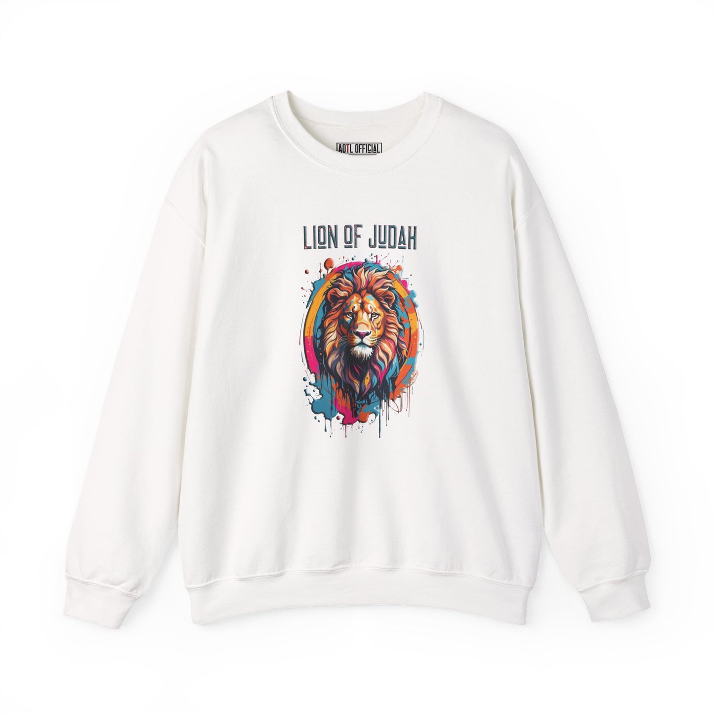 Graffiti Drip Lion of Judah  Unisex Heavy Blend™ Crewneck Sweatshirt