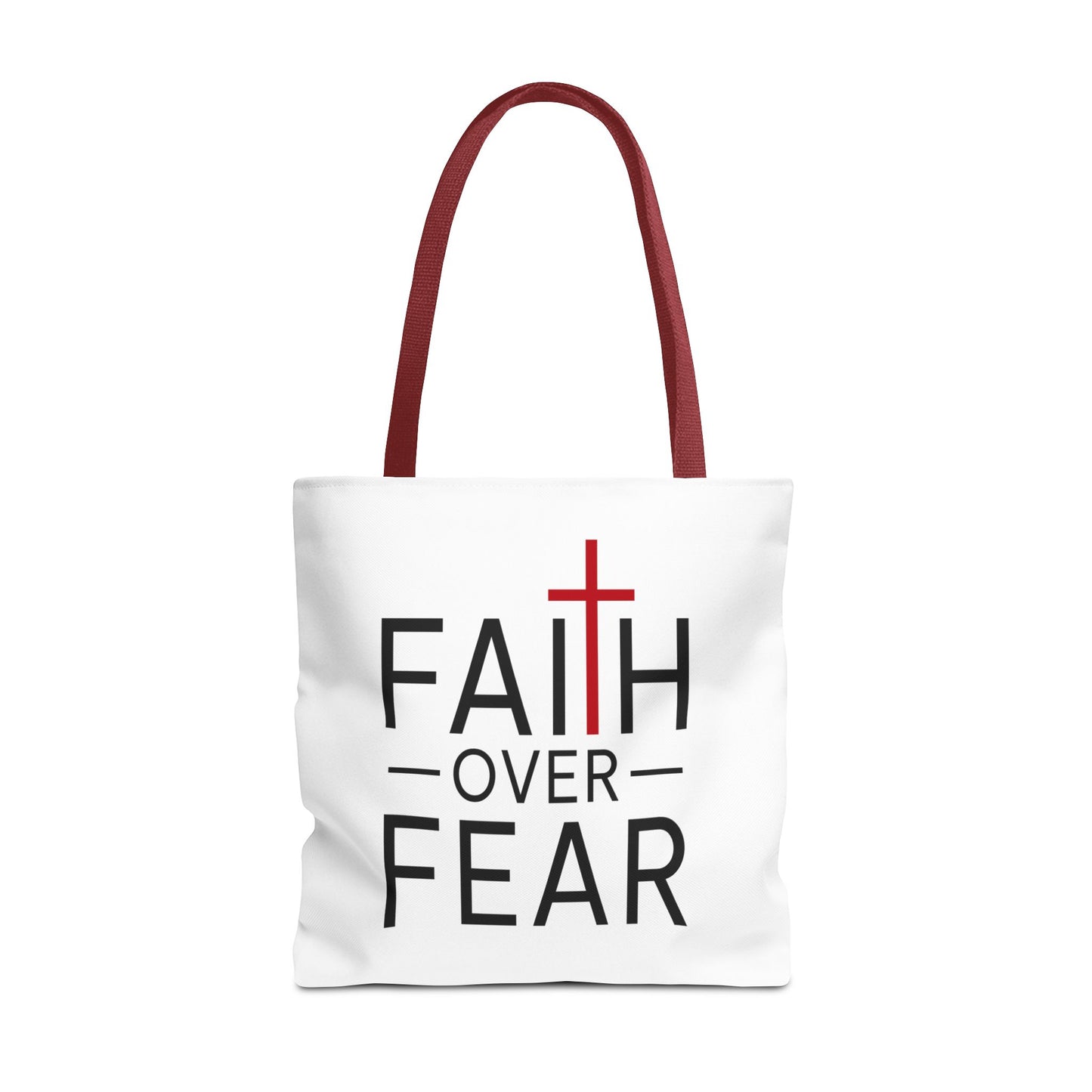 Faith Over Fear/ Team Jesus Christian Tote Bag