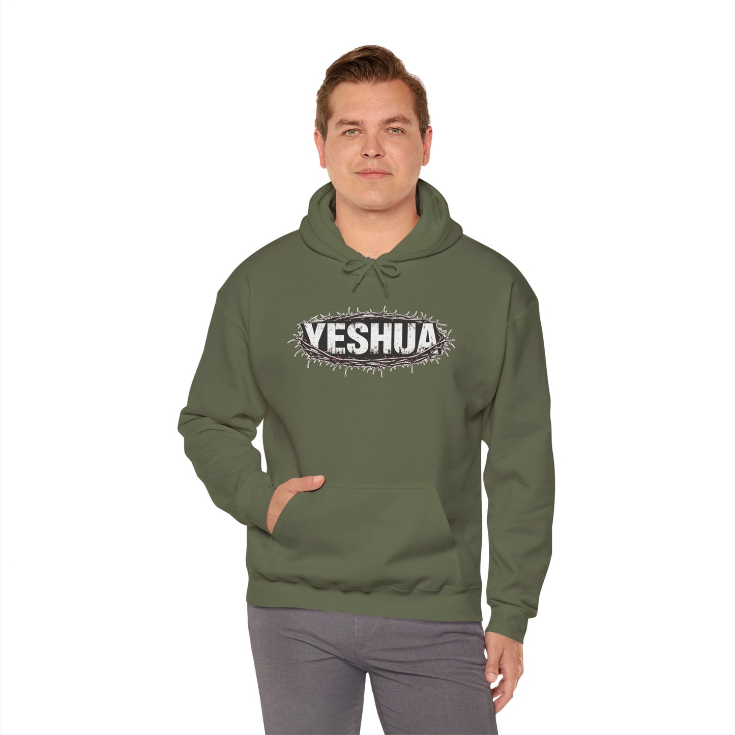 Yeshua Crown Of Thorns Christian Hoodie