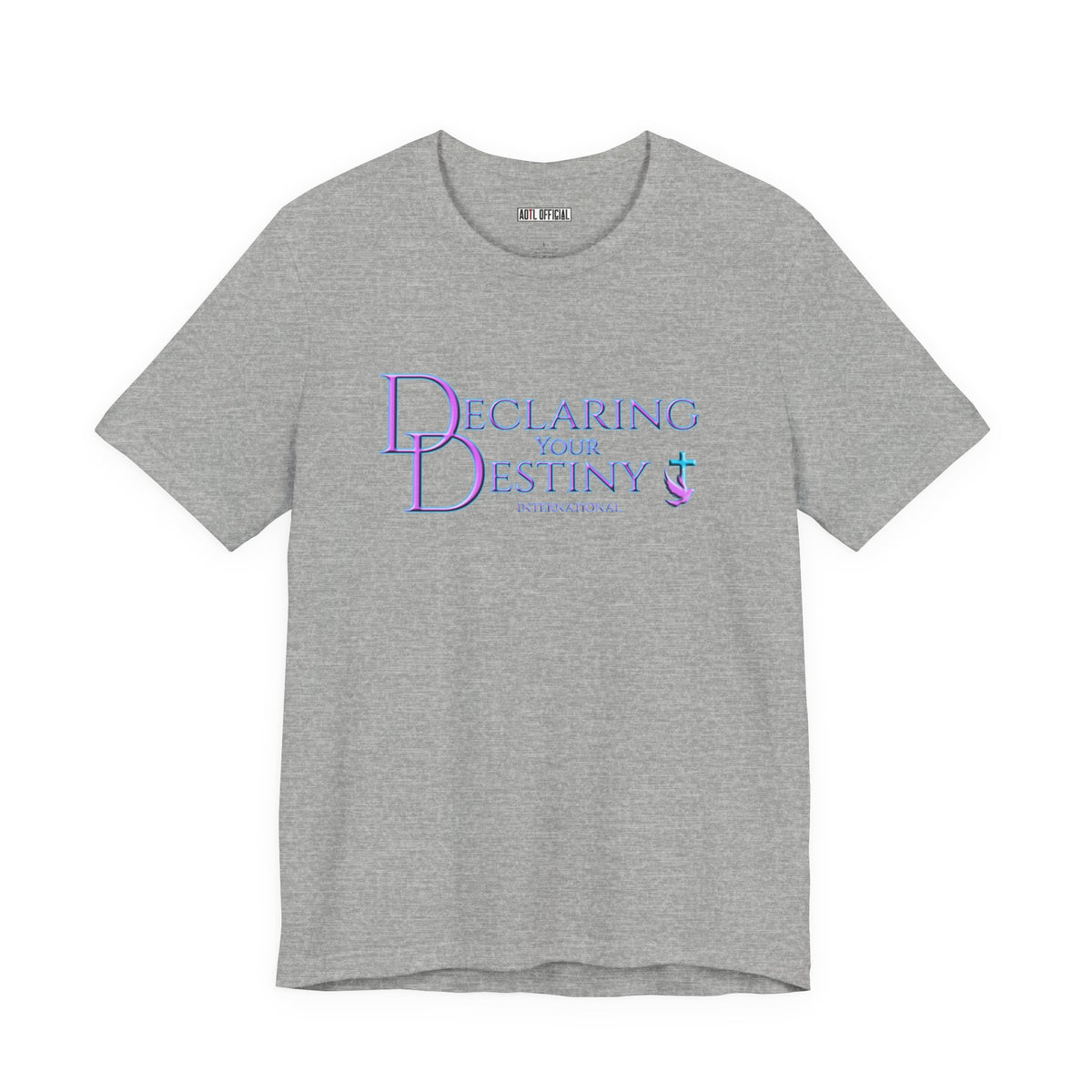 Declaring Your Destiny Lilac & Teal logo T-shirt