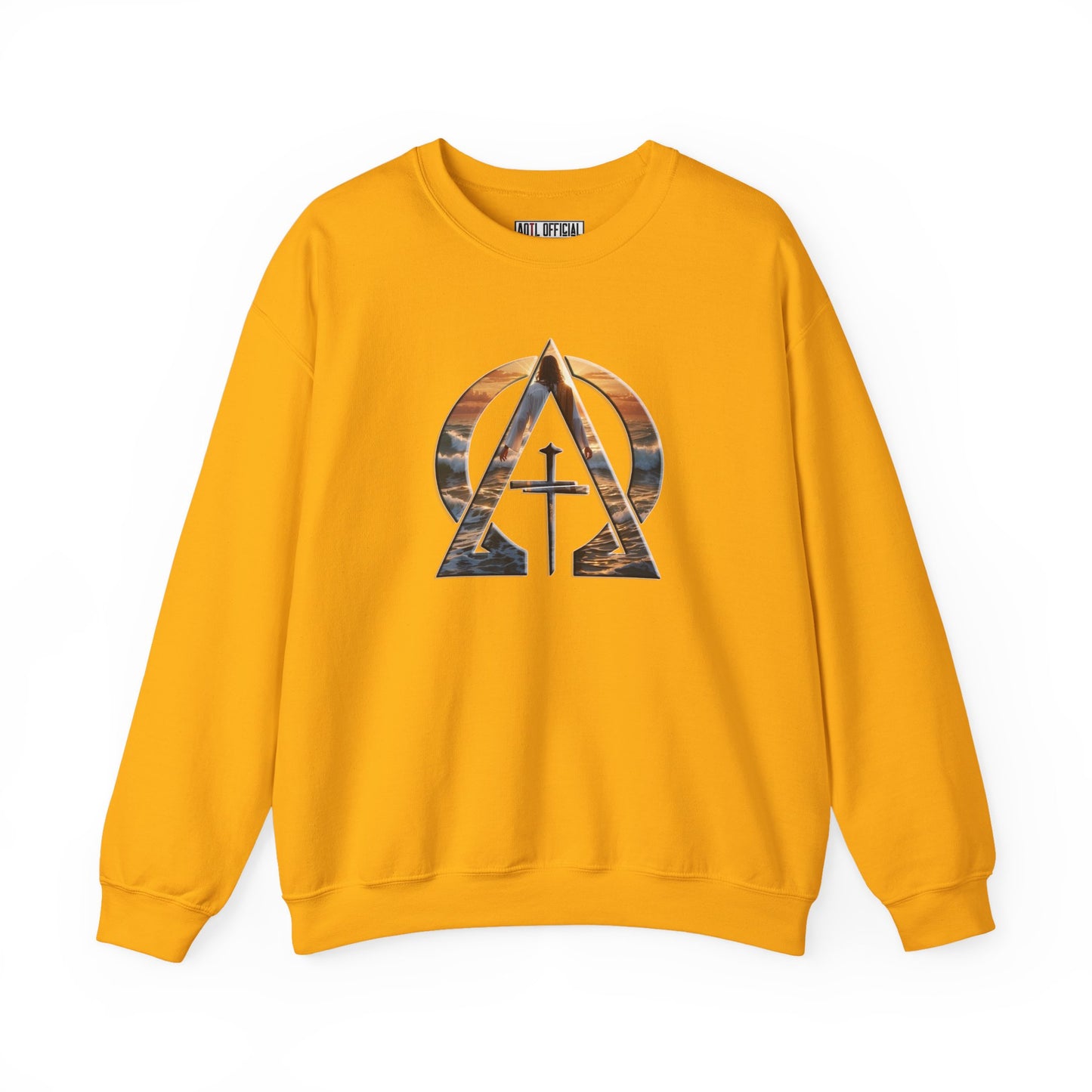 Alpha & Omega Divine Walking on Water Unisex Heavy Blend™ Crewneck Sweatshirt