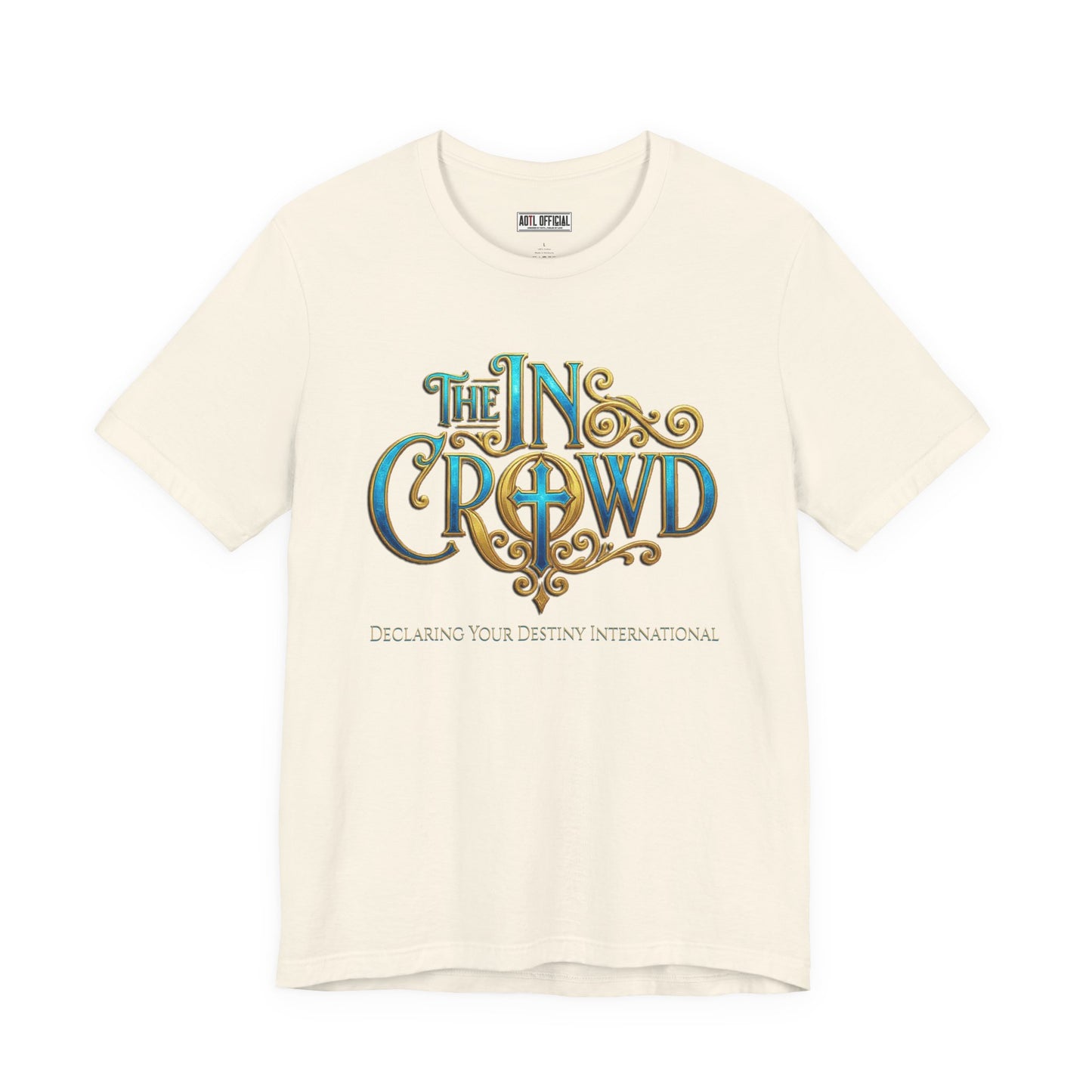 Ornate The In Crowd Blue & Gold  t-shirt
