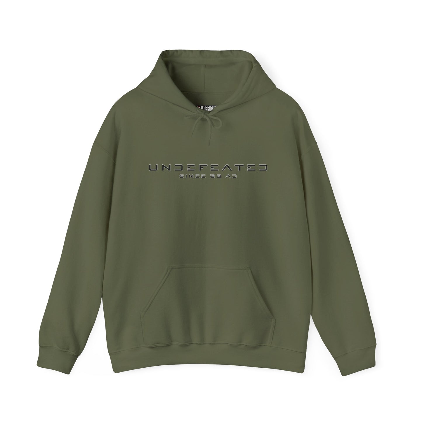 Undefeated Since 33 AD Modern Script Christian Hoodie