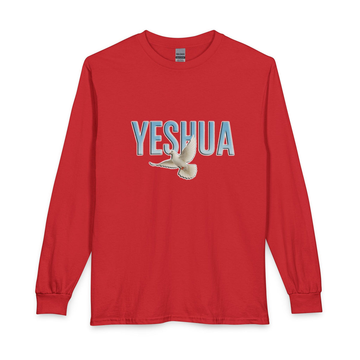 Yeshua With Holy Spirit Dove Christian Long Sleeve Shirt