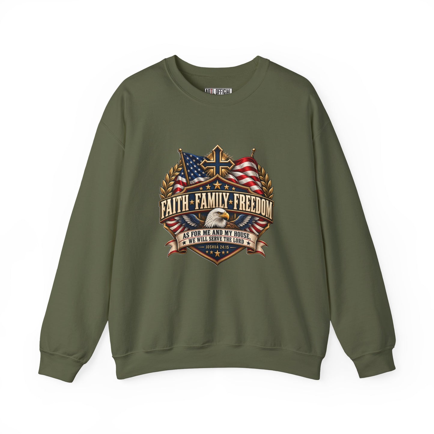 Faith. Family. Freedom. Christian  Sweatshirt