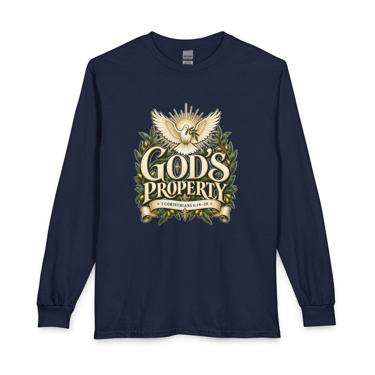God’s Property — Bought with a Price Christian Long Sleeve Shirt