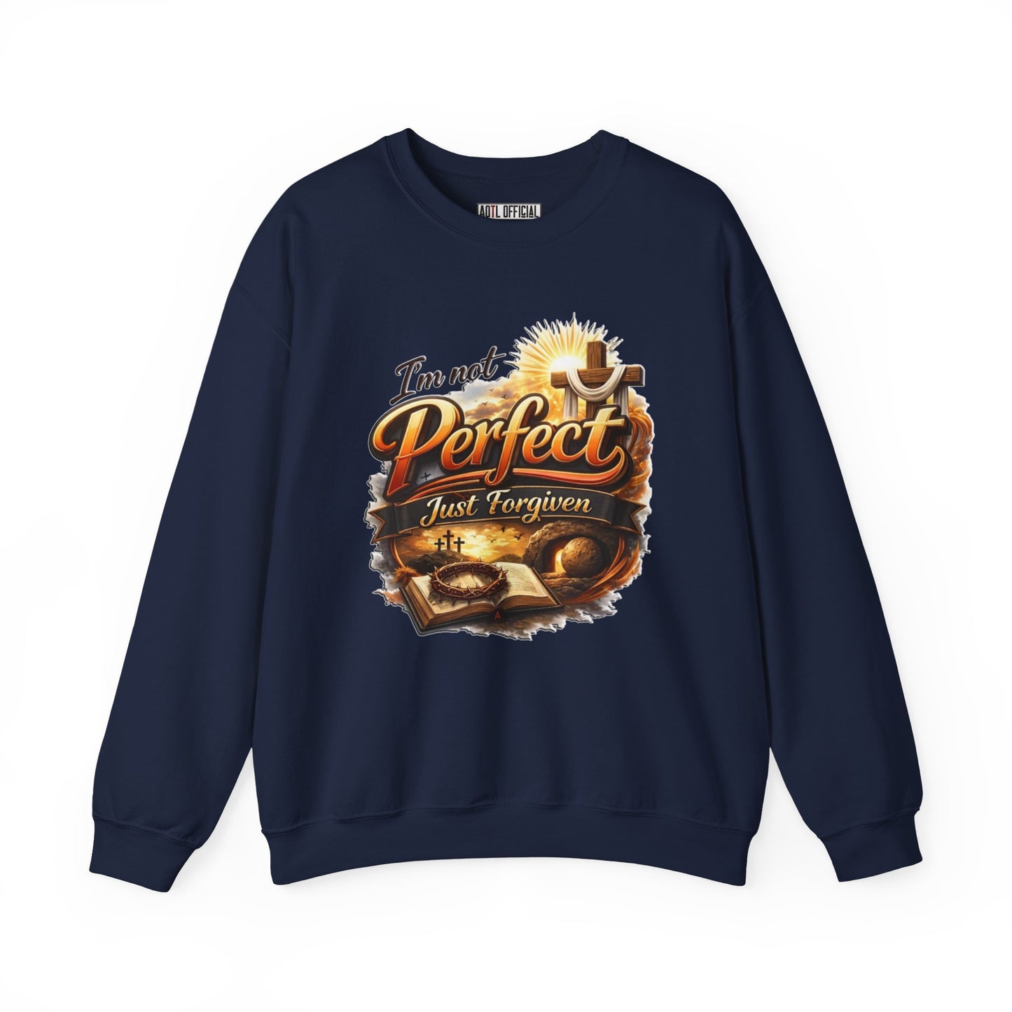 I'm Not Perfect, Just Forgiven  Version 2 Unisex Heavy Blend™ Crewneck Sweatshirt