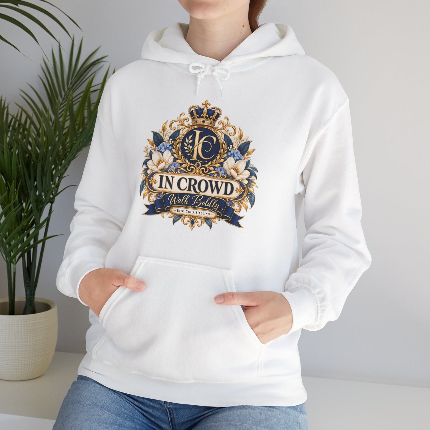 In Crowd – Walk Boldly Christian Hoodie