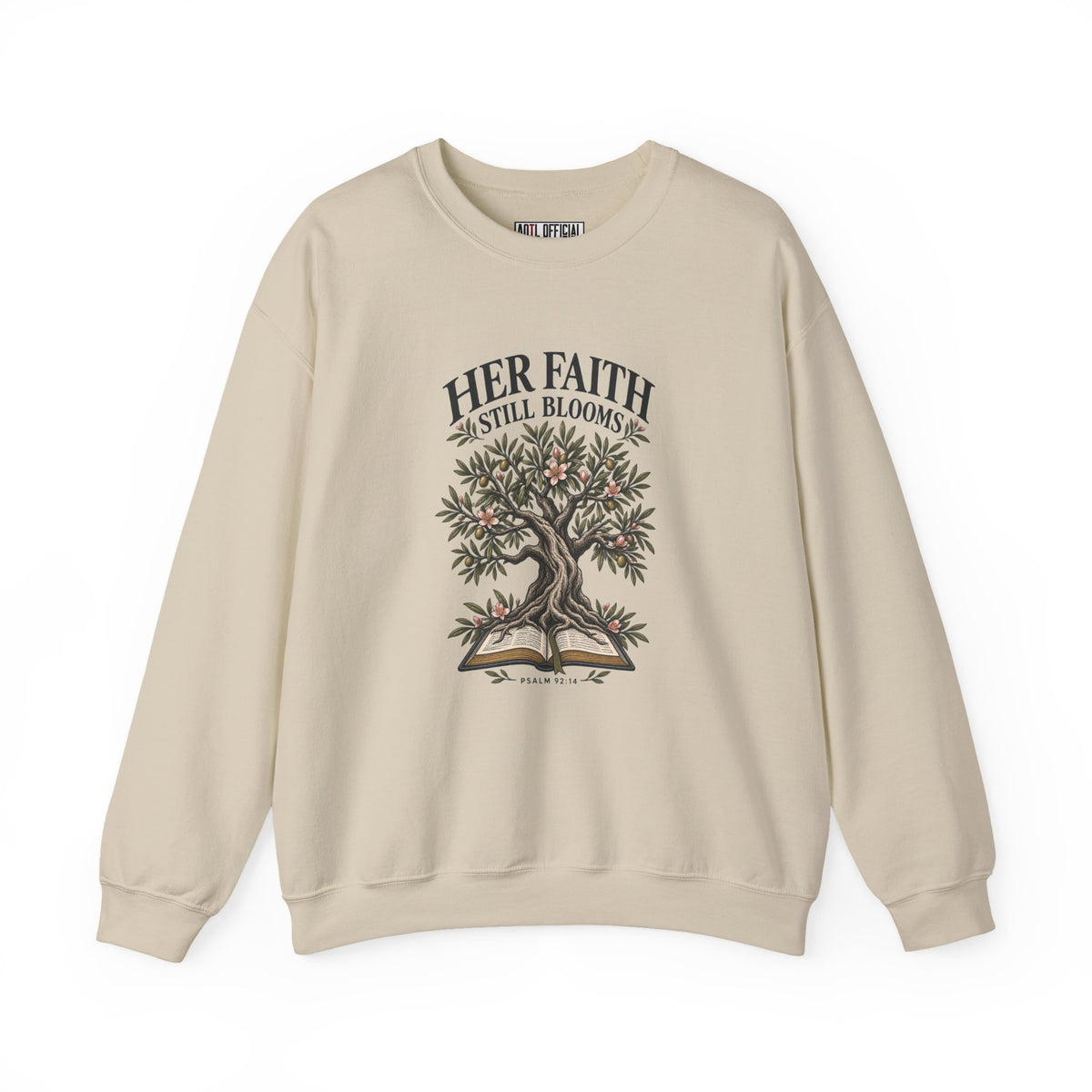 Her Faith Still Blooms Christian Sweatshirt