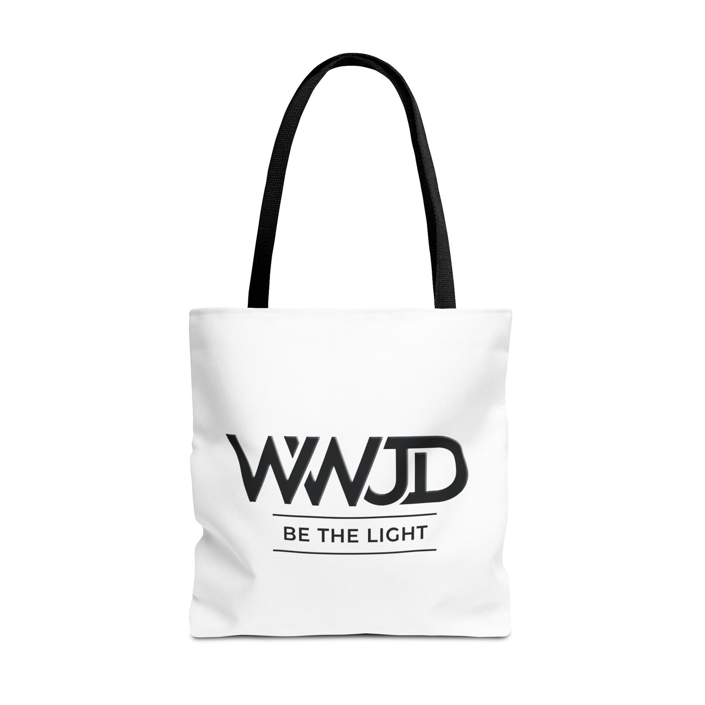 WWJD Christian tote bag faith-inspired design

