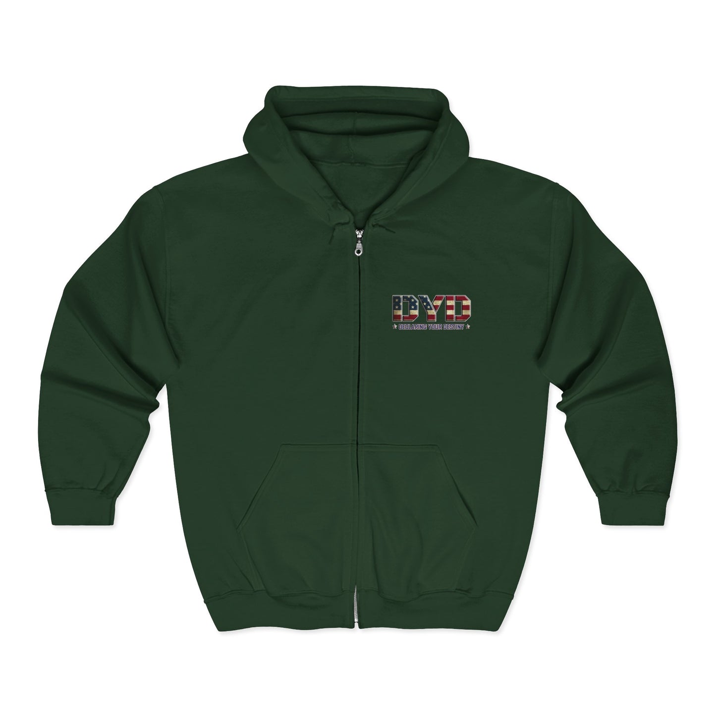 DYD USA/Winged Guardian 2 Sided Full-Zip Sweatshirt
