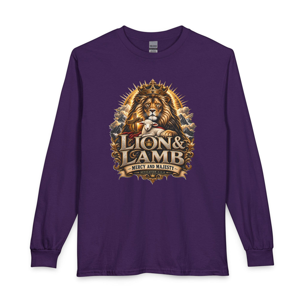 Lion & Lamb – Mercy and Majesty Christian Long Sleeve Shirt