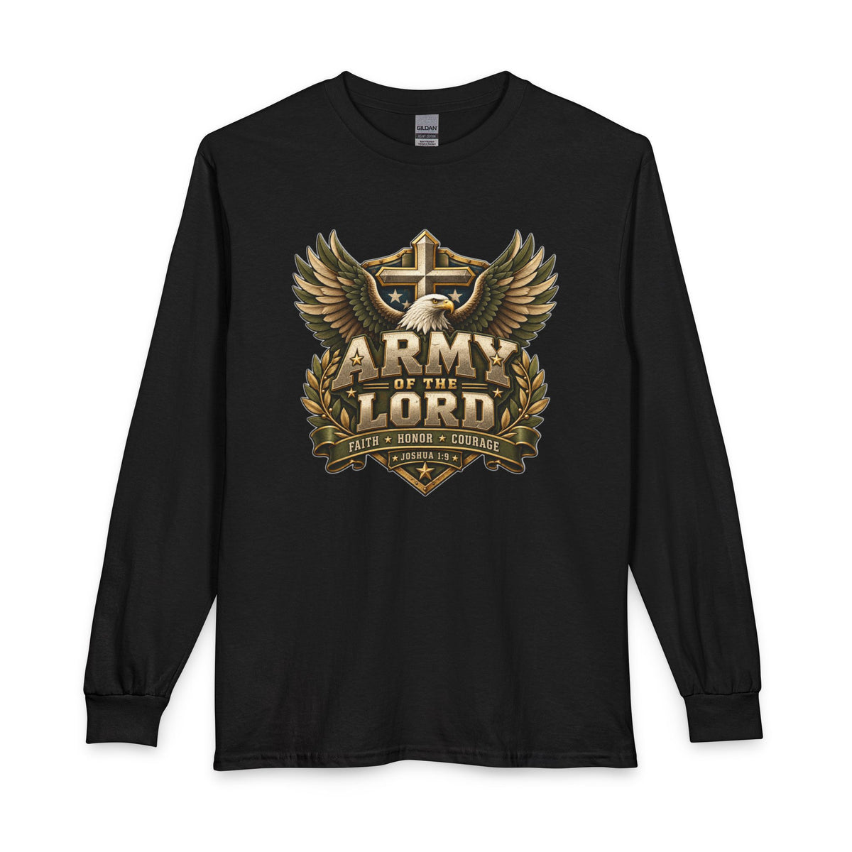 Army of the Lord — Faith, Honor & Courage Christian Long Sleeve Shirt