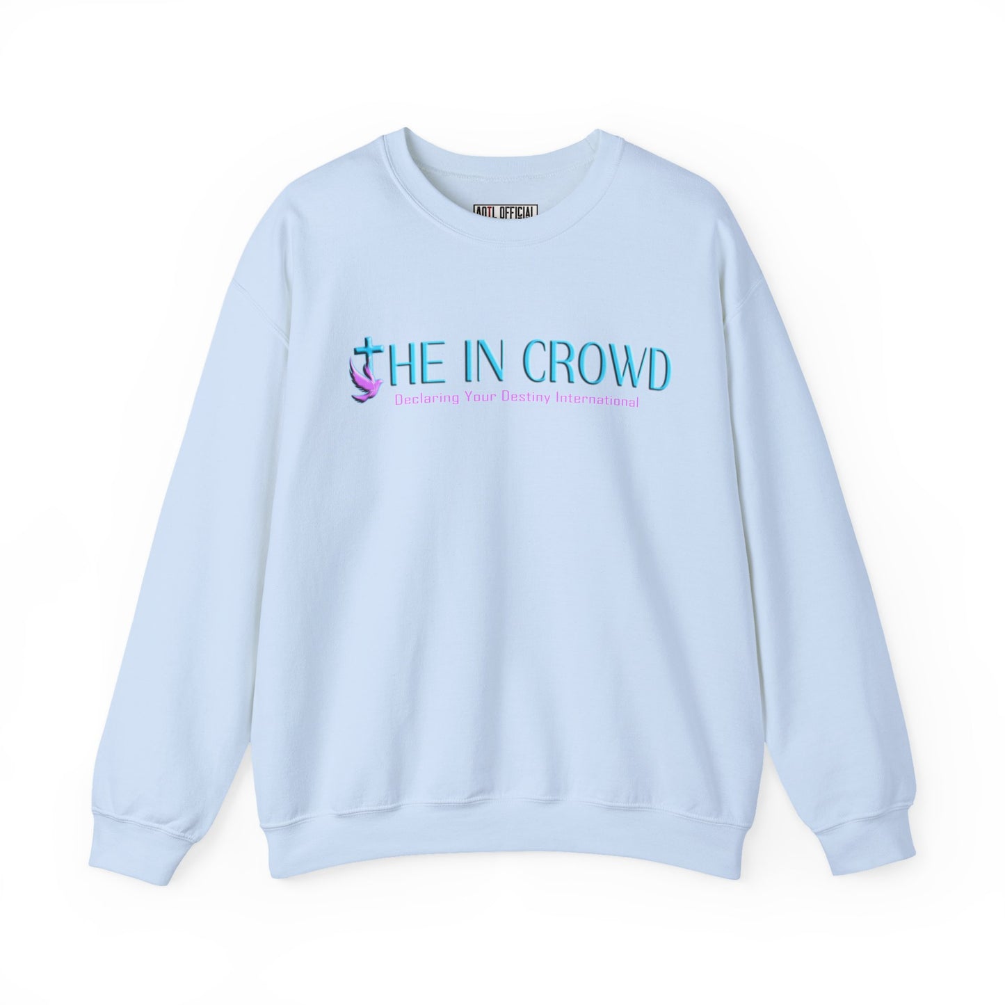 The In Crowd Purple & Teal logo Unisex Heavy Blend™ Crewneck Sweatshirt