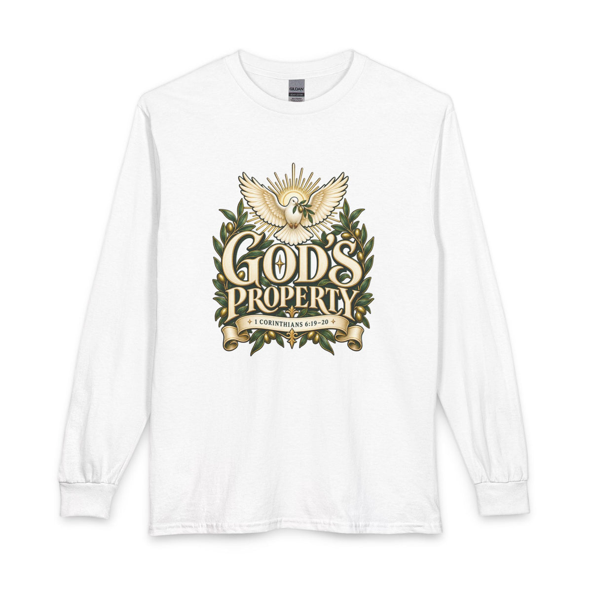 God’s Property Christian Shirt. Inspired by 1 Corinthians 6:19–20, this design reminds you that you belong to God and are called to honor Him with your life. 