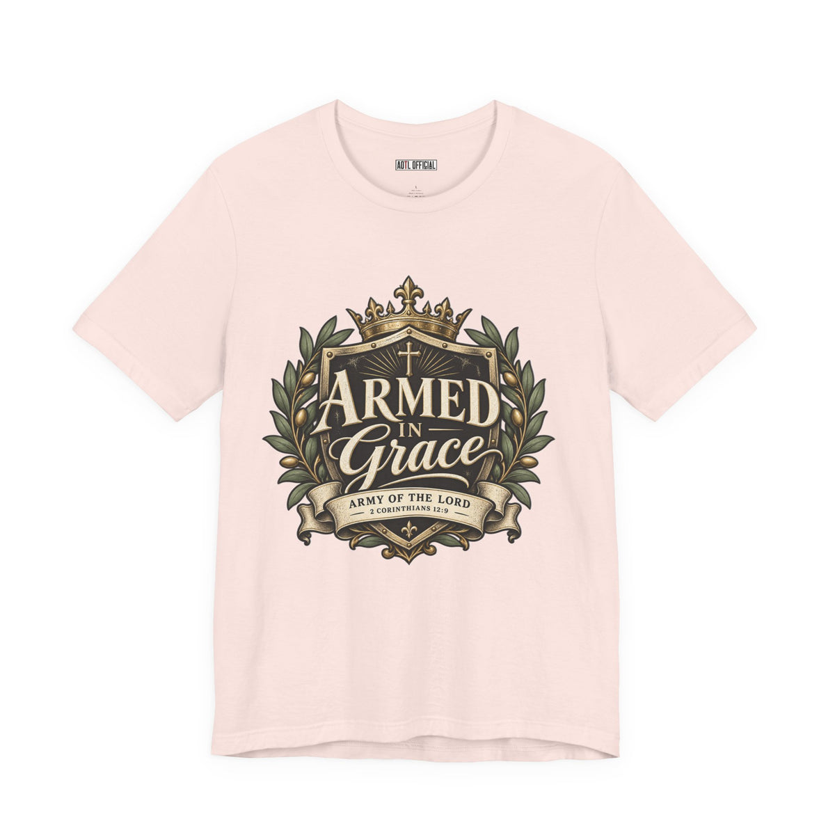 Army of the Lord — Armed in Grace Christian T-shirt