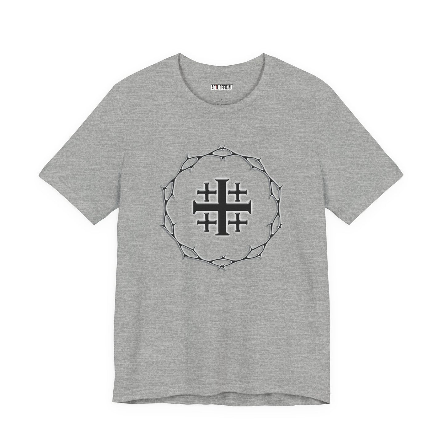 Circle of Thorns & Jerusalem Cross Unisex Short Sleeve Tee