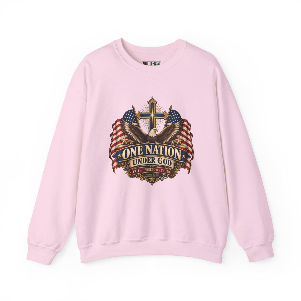 One Nation Under God — Faith, Freedom & Truth Christian Sweatshirt