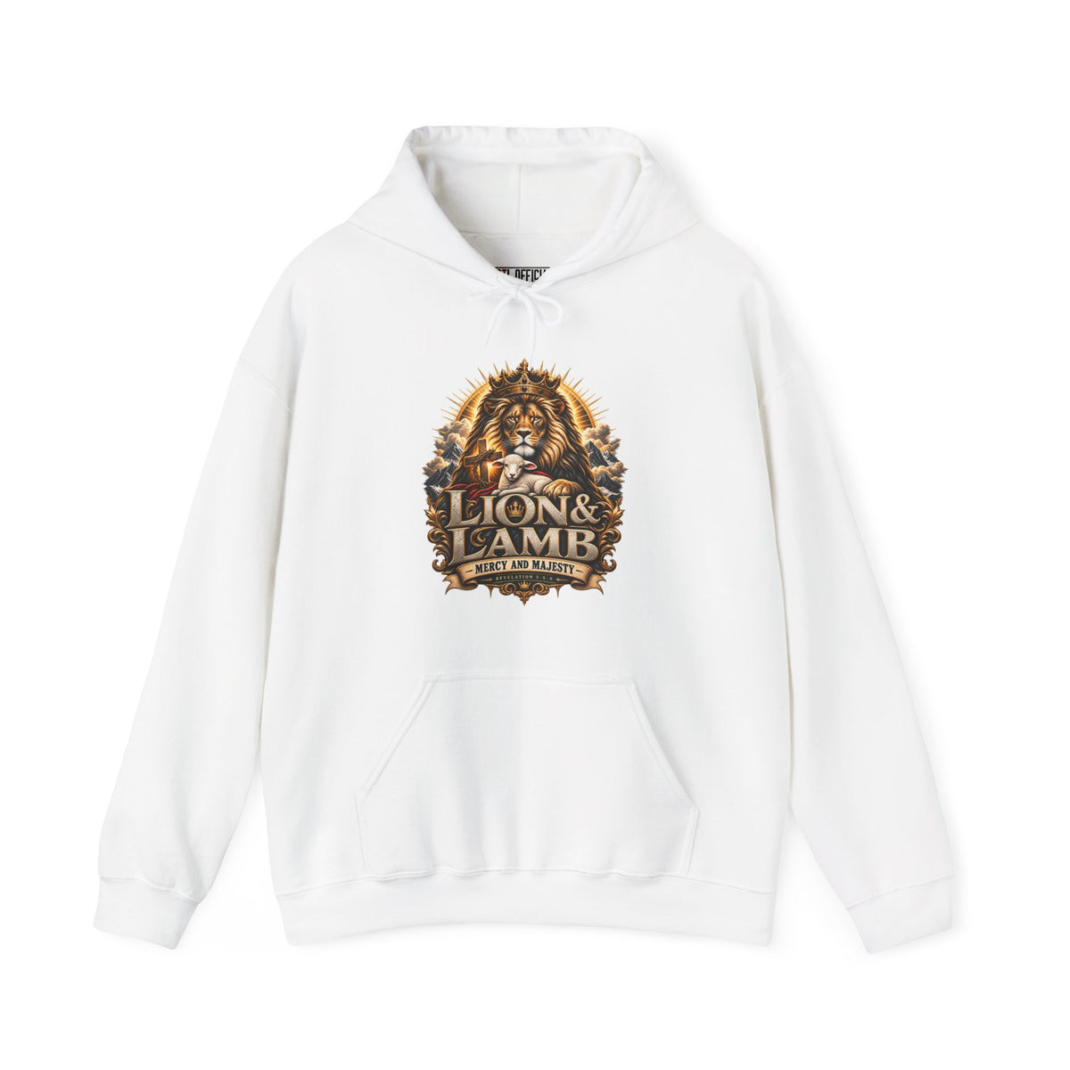 Shop the Lion & Lamb – Mercy and Majesty Christian Hoodie. A powerful representation of two beautiful aspects of Christ.