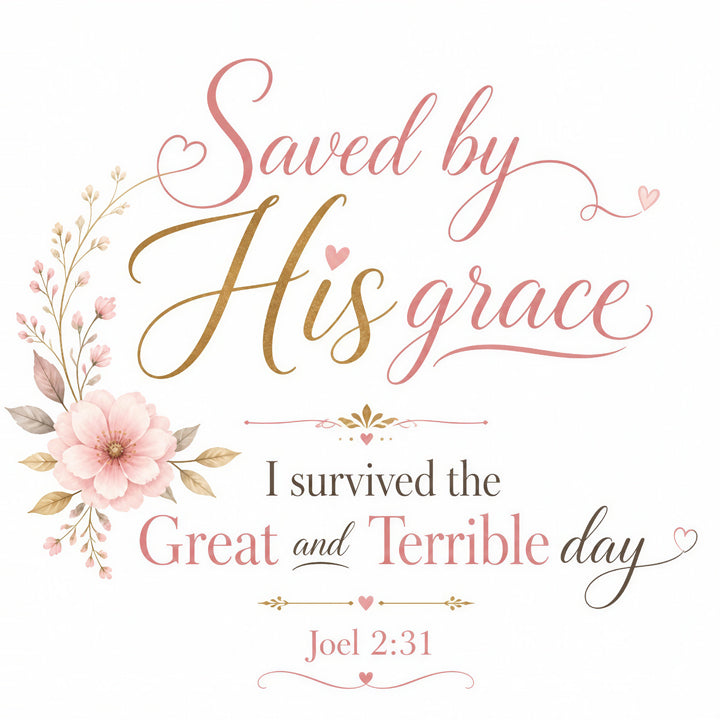 Saved by His Grace - I Survived the Great and Terrible Day Sweatshirt