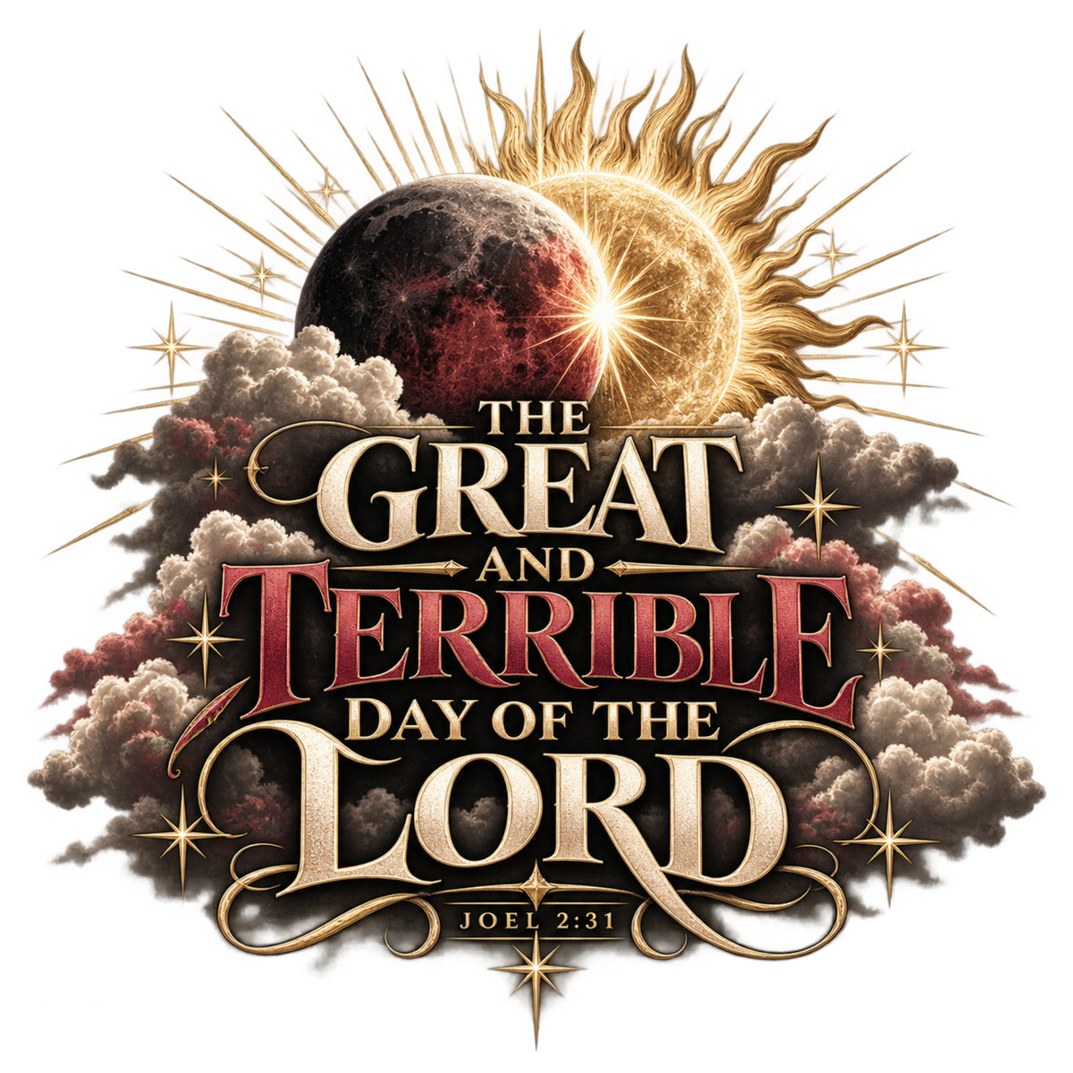 The Great and Terrible Day — Joel 2:31 Christian Hoodie