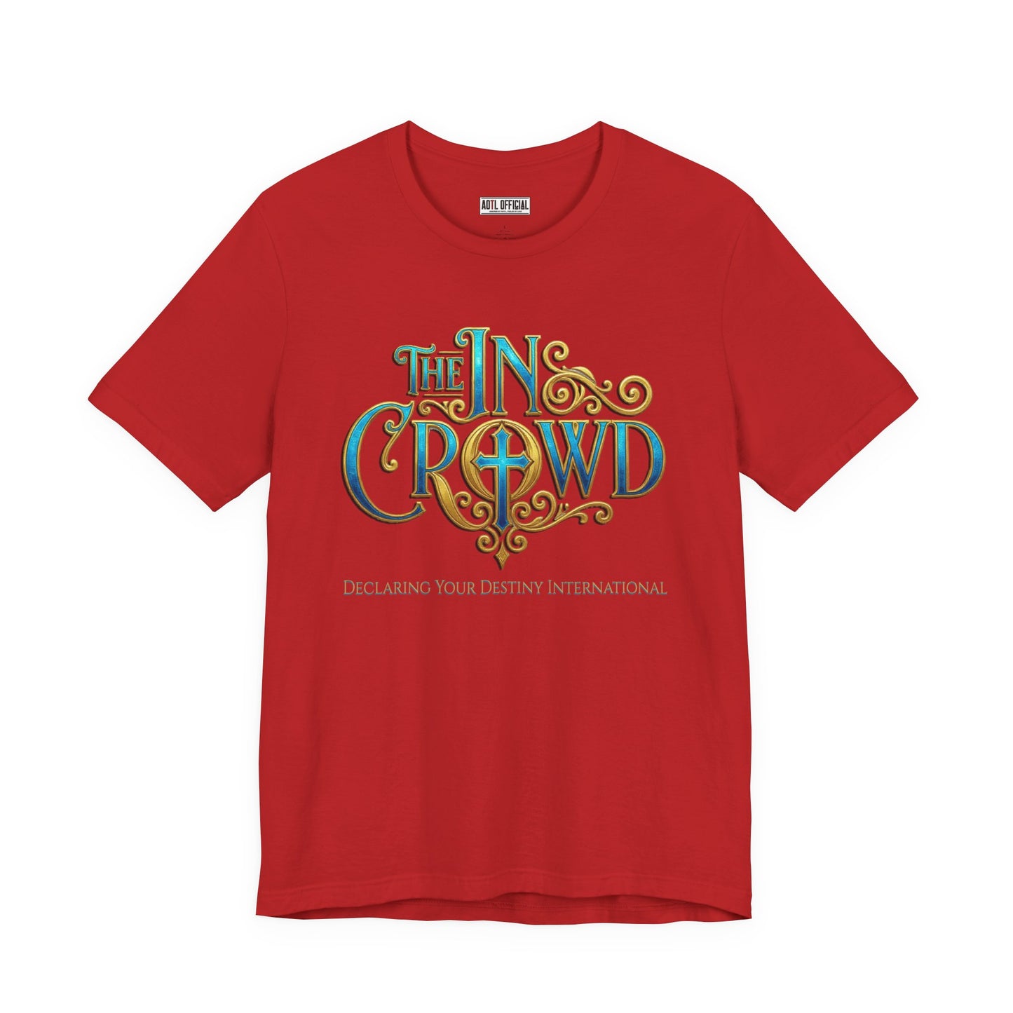 Ornate The In Crowd Blue & Gold  t-shirt