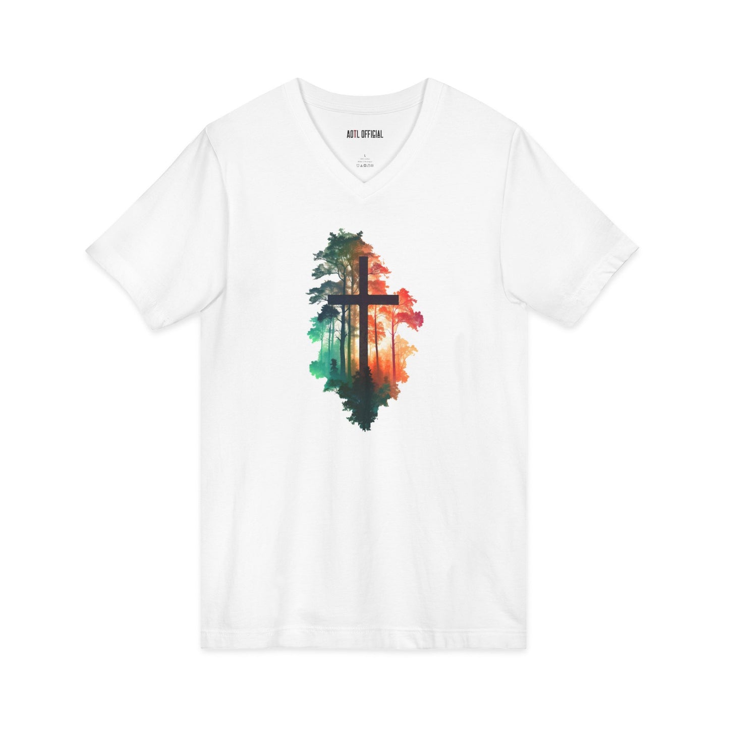 Cross in the Wilderness  V-Neck Tee