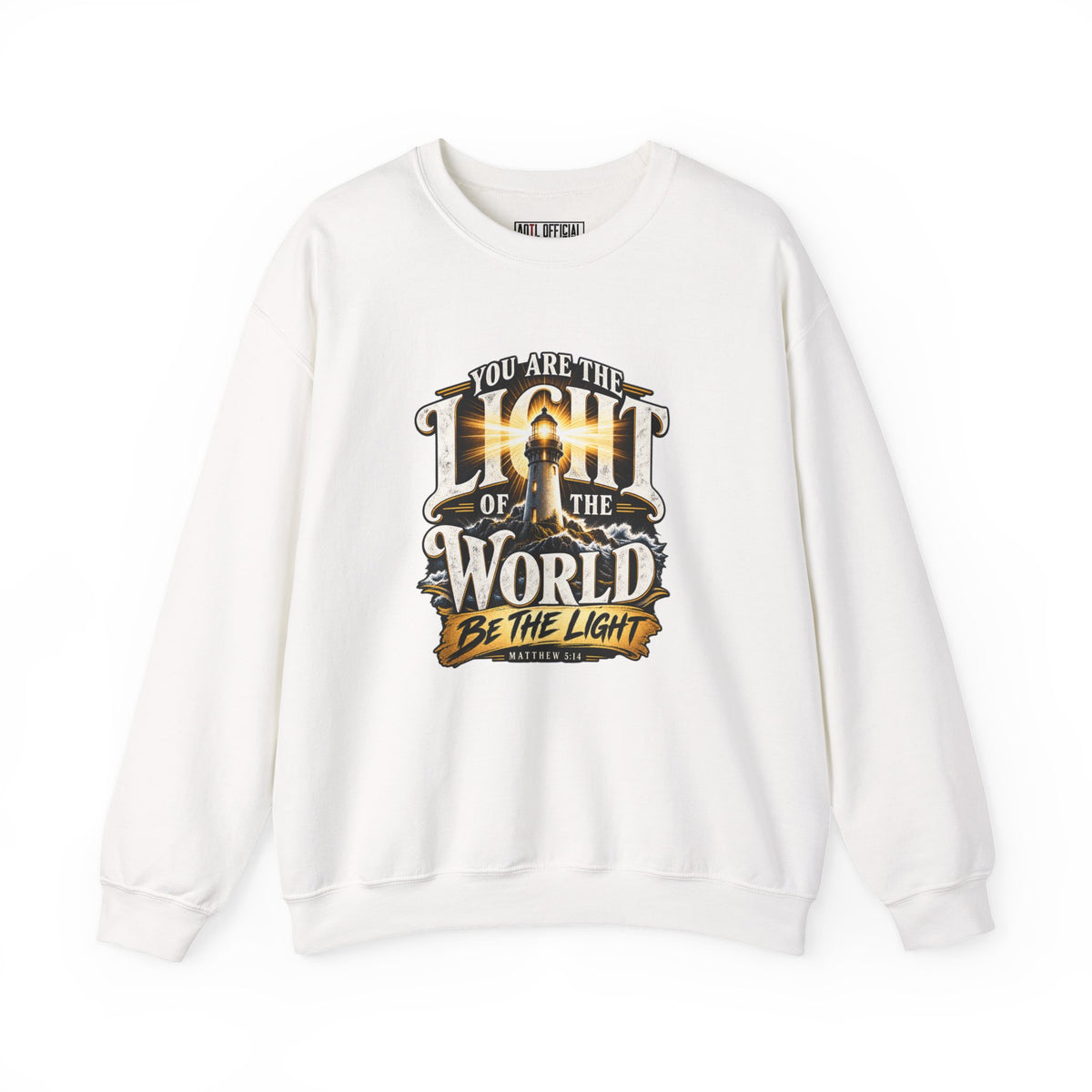 Shop the You Are the Light of the World – Matthew 5:14 Lighthouse Design Christian  Sweatshirt.