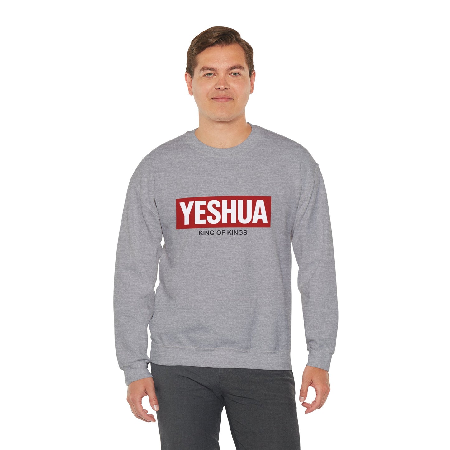 Yeshua Box Logo Classic Unisex Heavy Blend™ Crewneck Sweatshirt