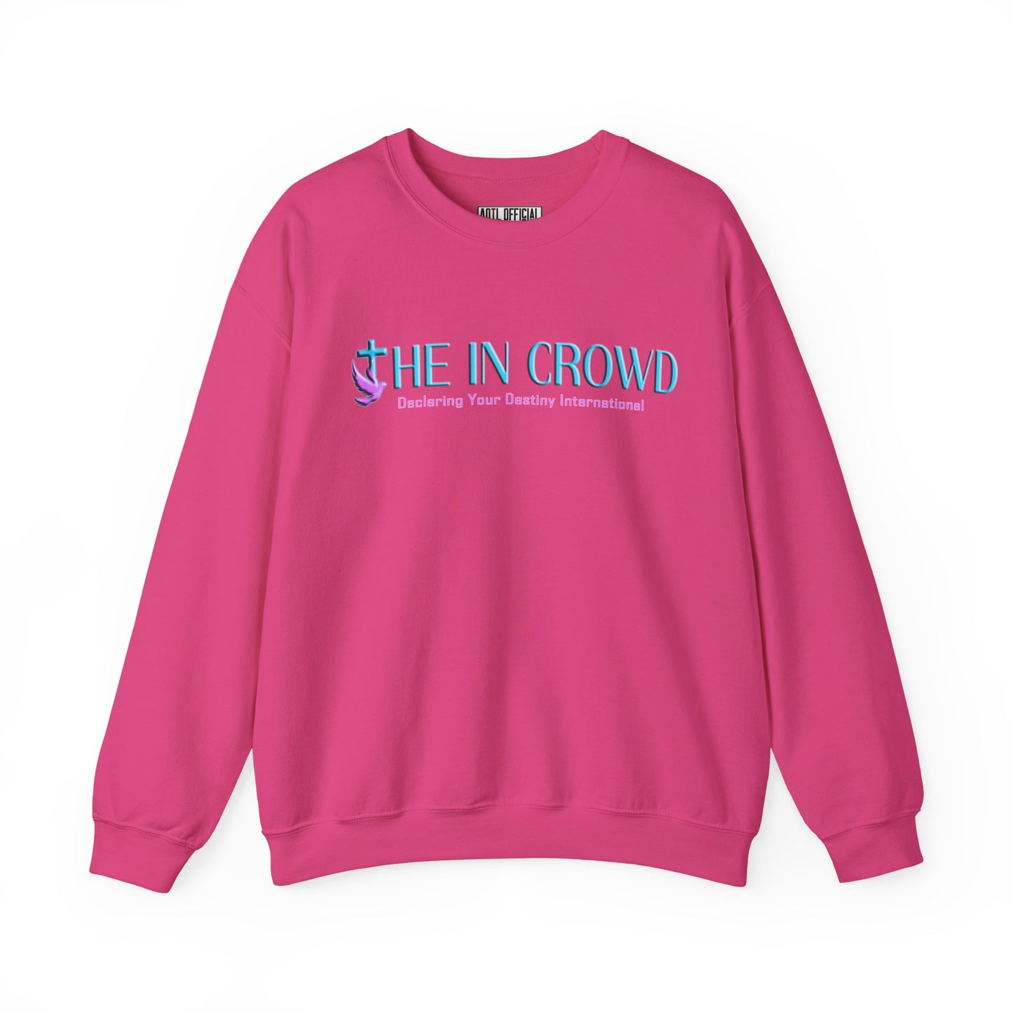 The In Crowd Purple & Teal logo Unisex Heavy Blend™ Crewneck Sweatshirt