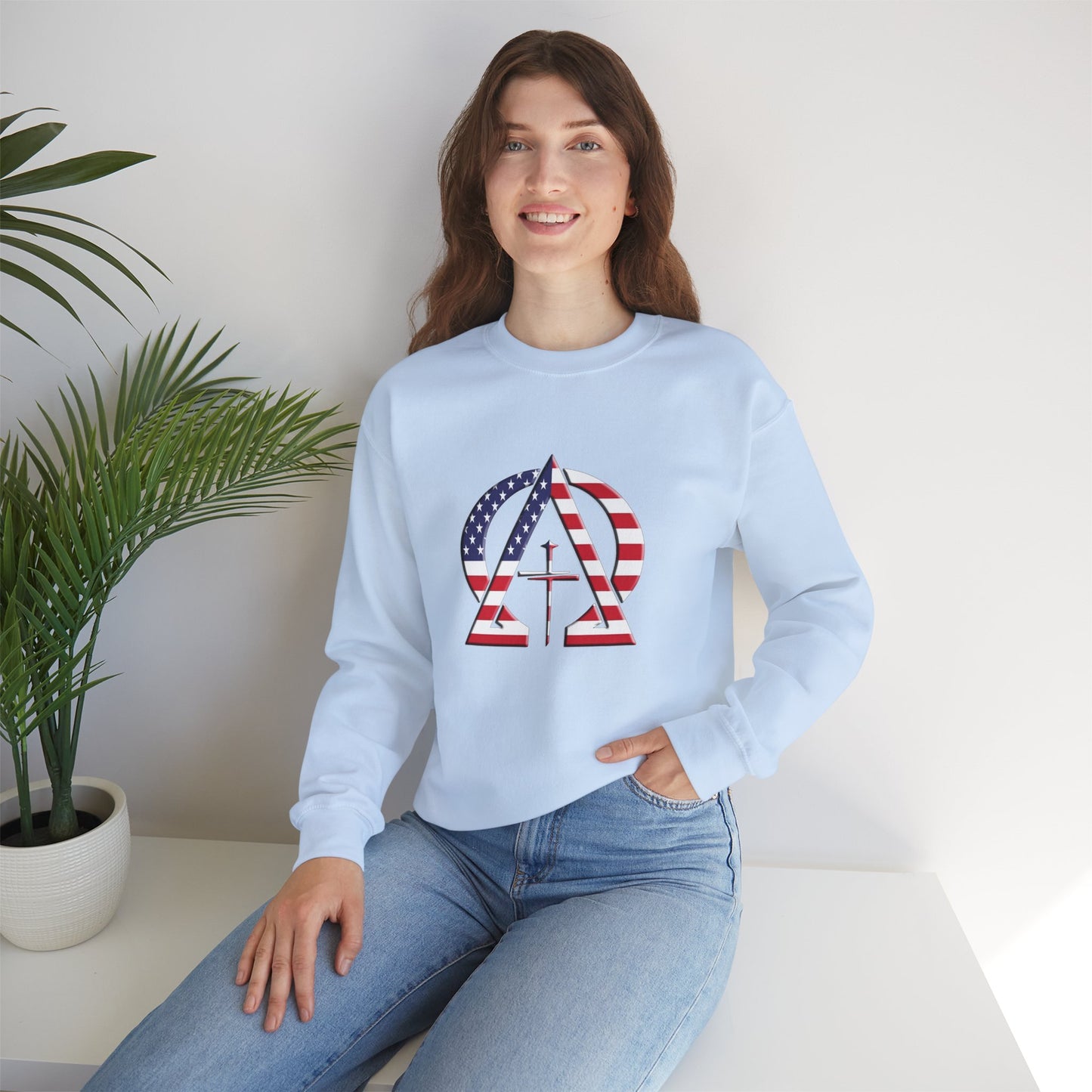 Alpha & Omega USA Unisex Heavy Blend™ Crewneck Sweatshirt