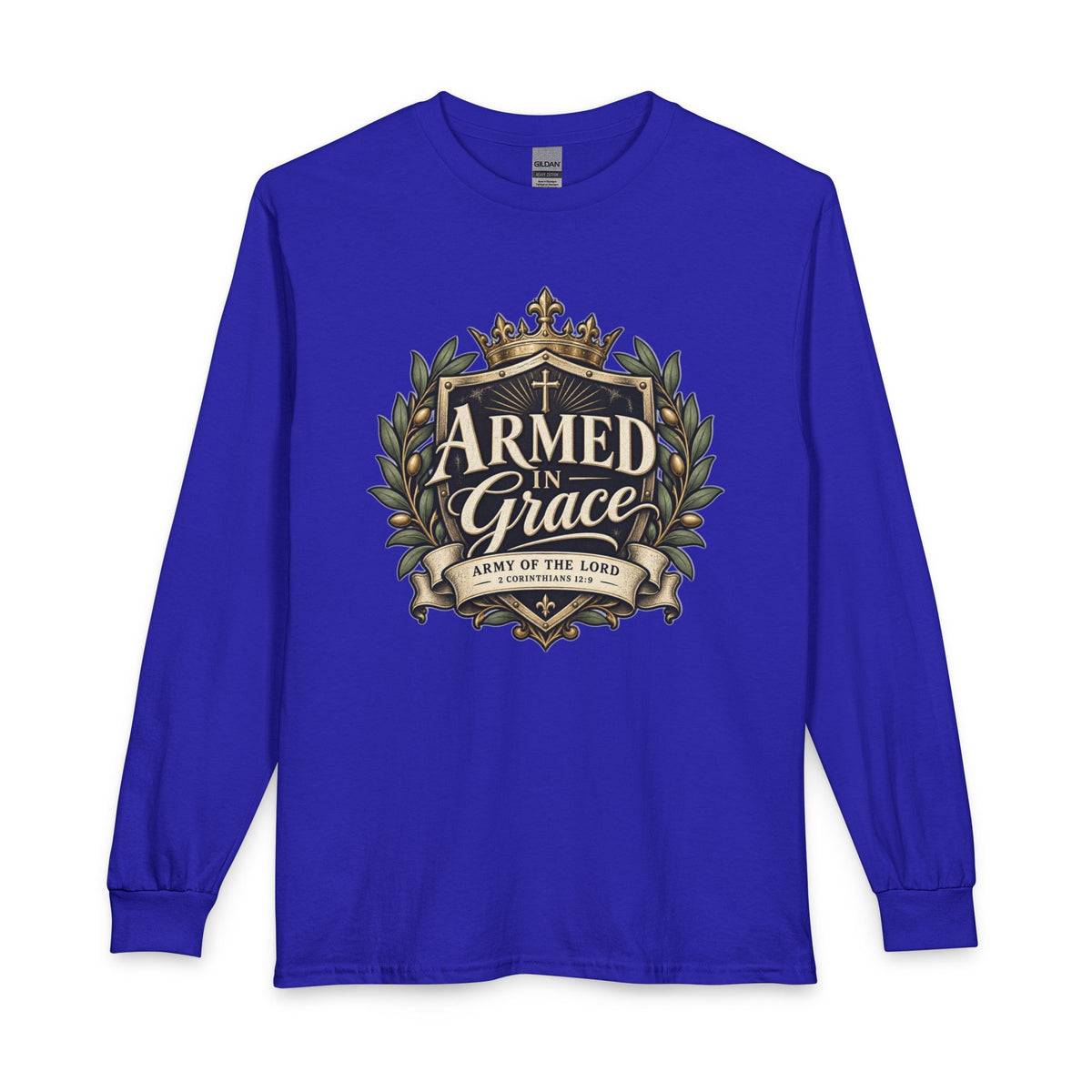 Army of the Lord — Armed in Grace Christian Long Sleeve Shirt