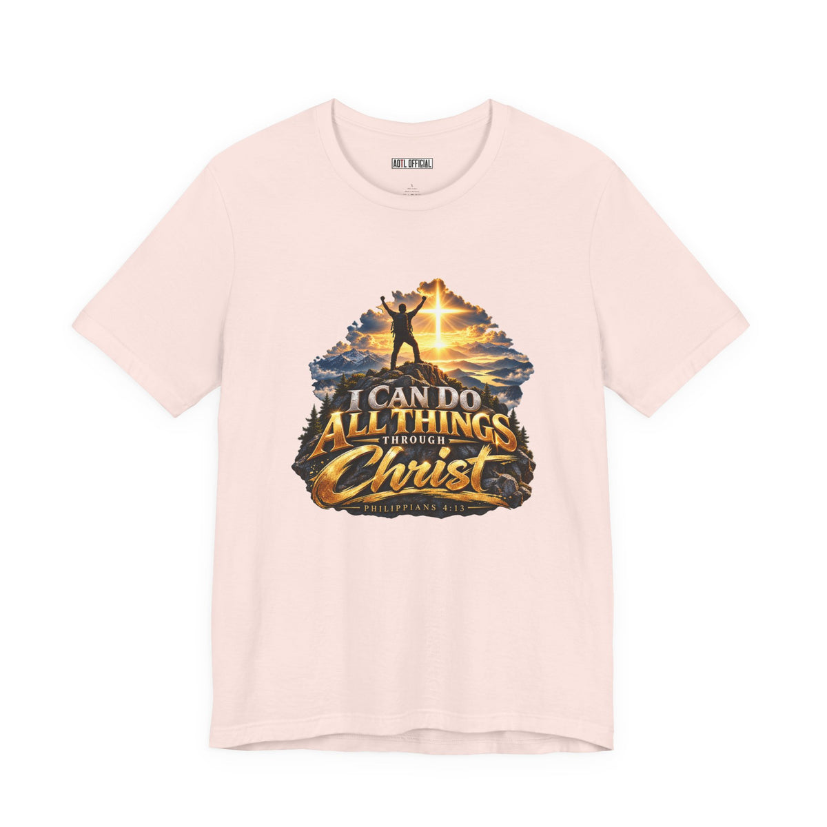 I Can Do All Things Through Christ – Philippians 4:13 Victory Design Christian T-shirt